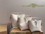 Yves Saint Laurent Hobo Bucket Bag Ysl Logo Clasp Minimalist Soft Leather Multi-Compartment Spacious Design - Image 12