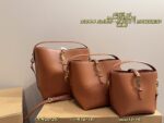 Yves Saint Laurent Hobo Bucket Bag Ysl Logo Clasp Minimalist Soft Leather Multi-Compartment Spacious Design - Image 13