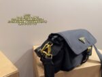 Prada Explore Shoulder Bag Geometric Lines, Triangular Logo, Nylon, Durable, Versatile Carrying Options - Image 4