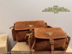 Prada Explore Shoulder Bag Geometric Lines, Triangular Logo, Nylon, Durable, Versatile Carrying Options - Image 10