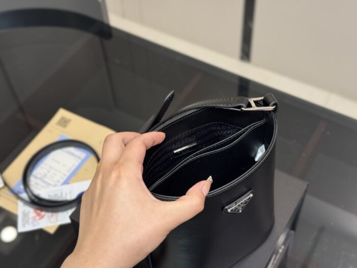 Prada New Bucket Bag Round, Compact And Practical With Long Shoulder Strap - Image 4