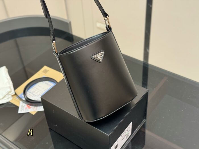 Prada New Bucket Bag Round, Compact And Practical With Long Shoulder Strap - Image 5