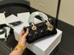 Dior Lady Patent Leather Crossbody Lady D Bag 2025 New Silhouette Dual Straps - Image 10