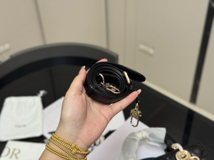 Dior Lady Sheepskin Crossbody Lady Dior Bag 2025 New Silhouette Dual Straps - Image 5