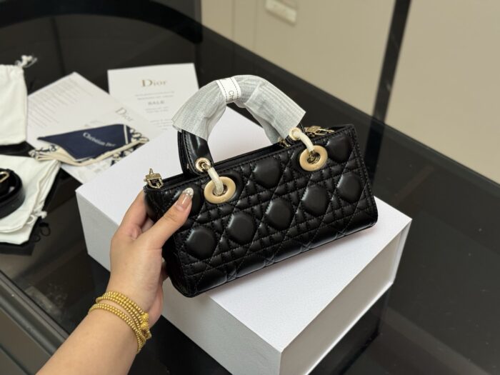 Dior Lady Sheepskin Crossbody Lady Dior Bag 2025 New Silhouette Dual Straps - Image 7