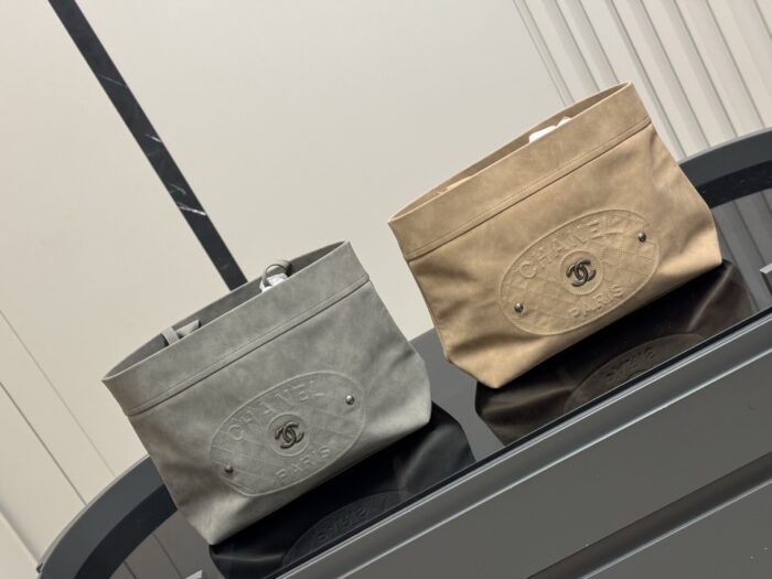 Chanel Denim Beach Bag - Washed And Distressed Finish - Image 1