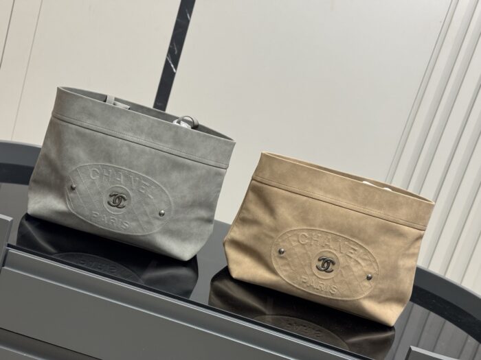 Chanel Denim Beach Bag - Washed And Distressed Finish - Image 2