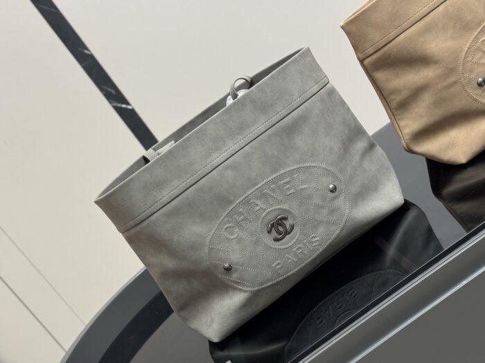 Chanel Denim Beach Bag - Washed And Distressed Finish - Image 5