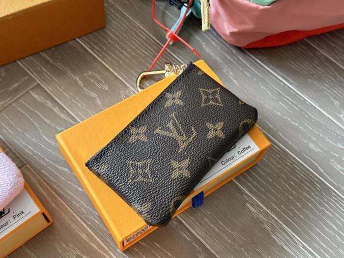 Louis Vuitton Monogram/Denim Coin Purse Card Holder Car Key Accessory Adorable And Practical - Image 7