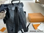 Louis Vuitton Tiro Backpack Genuine Leather Spacious Compartmentalised Design Adjustable Buckle - Image 4