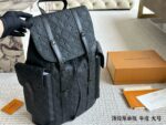 Louis Vuitton Tiro Backpack Genuine Leather Spacious Compartmentalised Design Adjustable Buckle - Image 7
