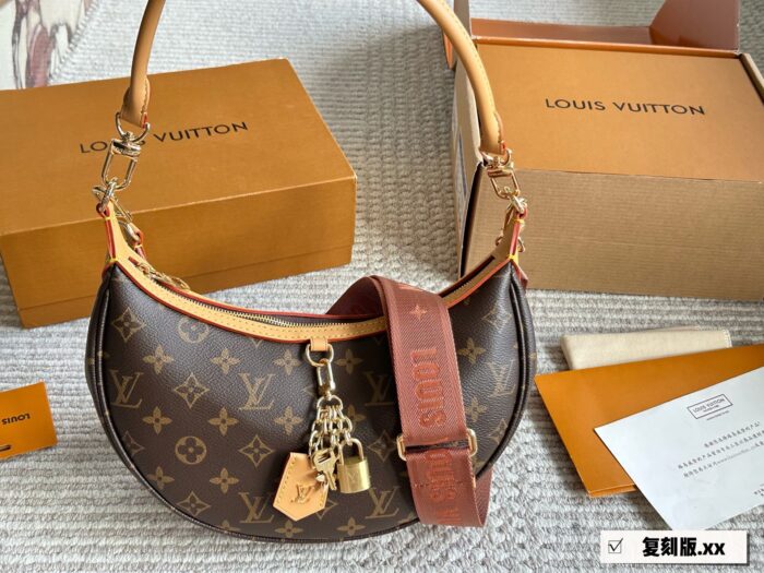 Louis Vuitton Loop New Edition With Box Replica Moon Bag Handheld, Crossbody, Underarm - Image 8
