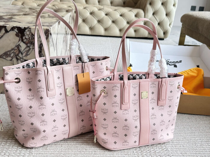 Mcm Reversible Tote Bag With Visetos Print And Detachable Inner Pouch – Handheld, Shoulder, Crossbody - Image 1