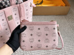 Mcm Reversible Tote Bag With Visetos Print And Detachable Inner Pouch – Handheld, Shoulder, Crossbody - Image 4