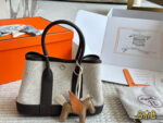 Hermès Mini Garden Handbag Exquisitely Charming Complimentary Silk Scarf And Pendant Complete With Box - Image 10