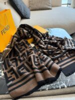 Fendi Classic Monogram Scarf With Box Handbag - Image 6