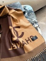 Chanel Fringe Logo Scarf - Image 5