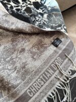 Dior Double-Faced Cashmere Scarf (With Box Tote Bag) - Image 7