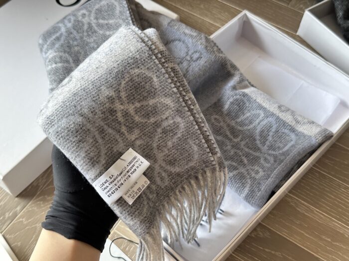 Loewe Cashmere Scarf Delicate Colour Palette Soft And Comfortable Complete With Box - Image 8