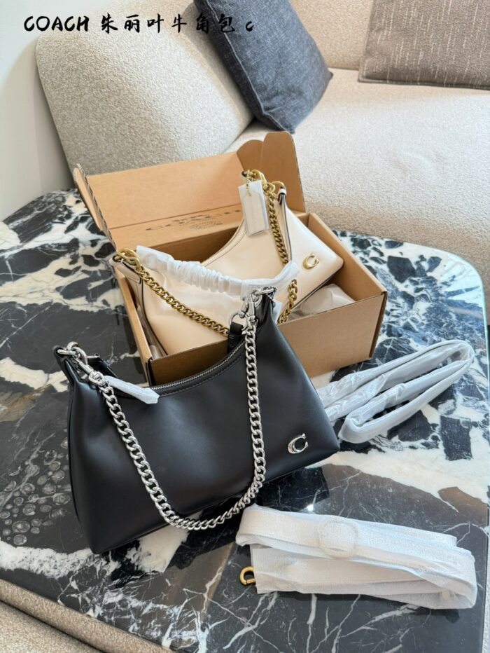 Coach Juliet Series Classic Monogram Shoulder Crossbody Bag - Image 7