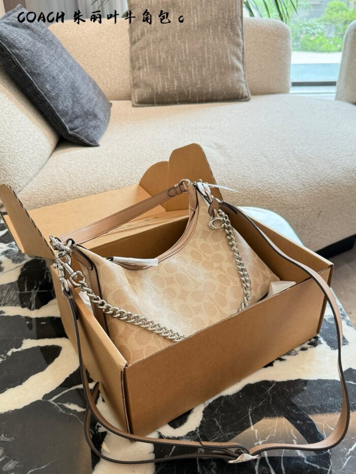 Coach Juliet Series Classic Monogram Shoulder Crossbody Bag - Image 1