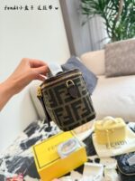 Fendi Exquisitely Crafted Mini Box Bag - Image 4