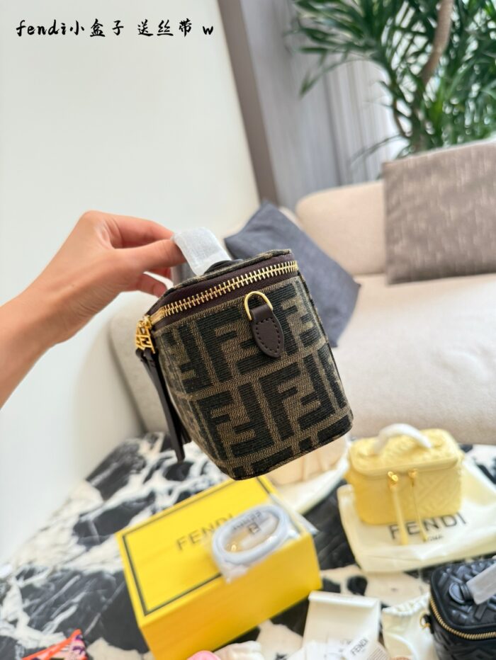 Fendi Exquisitely Crafted Mini Box Bag - Image 4