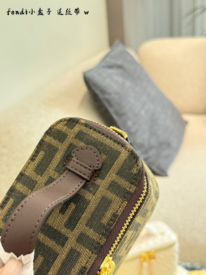 Fendi Exquisitely Crafted Mini Box Bag - Image 7