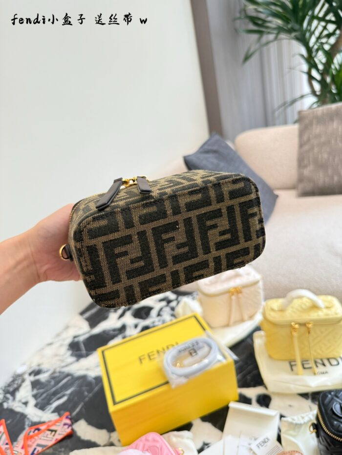Fendi Exquisitely Crafted Mini Box Bag - Image 8