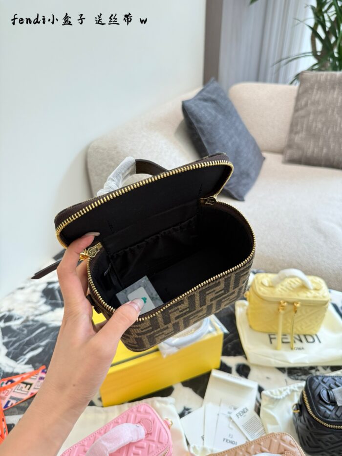 Fendi Exquisitely Crafted Mini Box Bag - Image 9