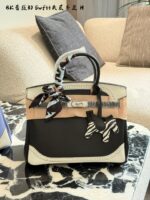 Hermès Birkin 25 Lace Pearl Grey Discontinued Limited Edition Handbag - Image 2