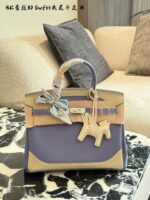 Hermès Birkin 25 Lace Pearl Grey Discontinued Limited Edition Handbag - Image 3
