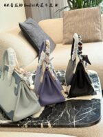 Hermès Birkin 25 Lace Pearl Grey Discontinued Limited Edition Handbag - Image 5