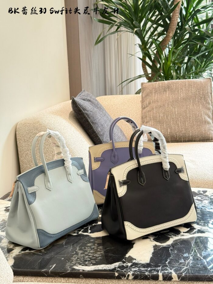 Hermès Birkin 25 Lace Pearl Grey Discontinued Limited Edition Handbag - Image 6