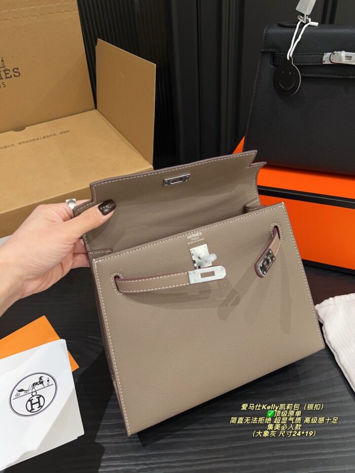 Hermès Kelly Bag (Silver Buckle) An Absolute Must-Have For Sophisticated Style - Image 7