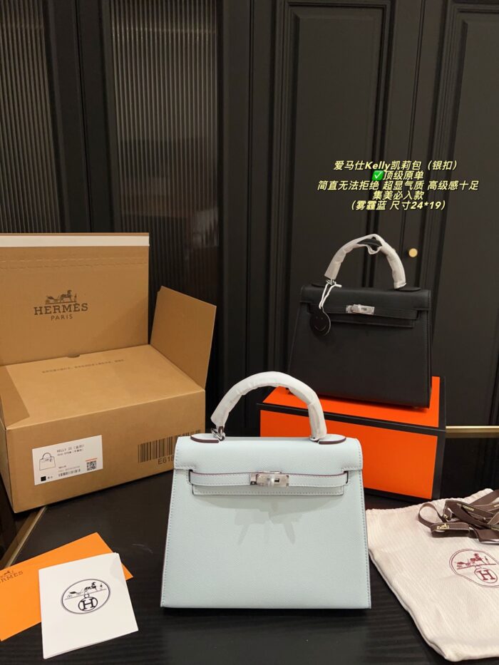 Hermès Kelly Bag (Silver Buckle) An Absolute Must-Have For Sophisticated Style - Image 12