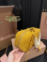 Miu Miu 2024 Fw Autumn/Winter Suede Collection Suede Bowling Bag Vintage Minimalist Suede Autumn/Winter Vibes - Image 6