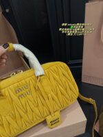Miu Miu 2024 Fw Autumn/Winter Suede Collection Suede Bowling Bag Vintage Minimalist Suede Autumn/Winter Vibes - Image 8