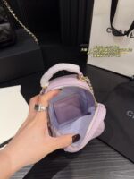 Chanel Mini Backpack - Diamond Quilted Grained Leather With Small Pocket - Durable And Hard-Wearing - Image 6
