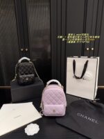 Chanel Mini Backpack - Diamond Quilted Grained Leather With Small Pocket - Durable And Hard-Wearing - Image 11