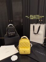 Chanel Mini Backpack - Diamond Quilted Grained Leather With Small Pocket - Durable And Hard-Wearing - Image 12