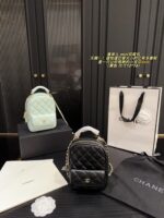 Chanel Mini Backpack - Diamond Quilted Grained Leather With Small Pocket - Durable And Hard-Wearing - Image 15