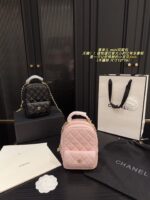 Chanel Mini Backpack - Diamond Quilted Grained Leather With Small Pocket - Durable And Hard-Wearing - Image 19