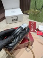 Gucci Marmont Chain Bag Metal Double G Logo Platinum Colourway Timelessly Chic - Image 6