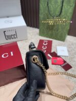 Gucci Marmont Chain Bag Metal Double G Logo Platinum Colourway Timelessly Chic - Image 9