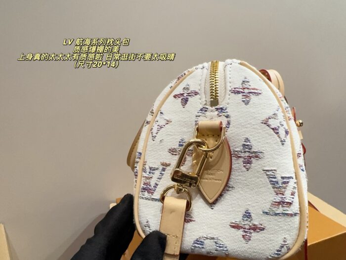 Louis Vuitton Voyage Collection Cushion Bag Exceptionally Luxurious Texture A Daily Eye-Catcher - Image 7