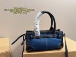 Prada Denim Softlux: Stylish Vintage Compact Cute Everyday Bag - Image 3