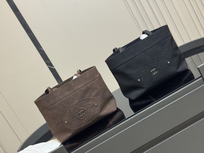 Chanel Washed Denim Beach Bag - Image 1