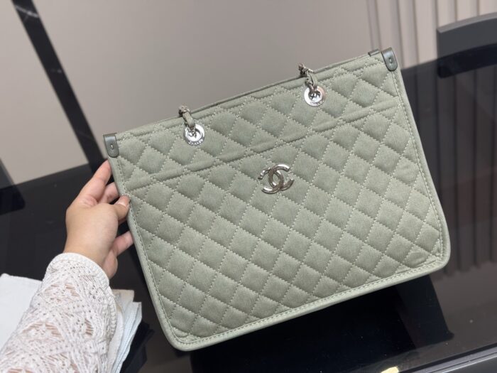 Chanel Denim Beach Bag - Washed Vintage Finish - Image 6