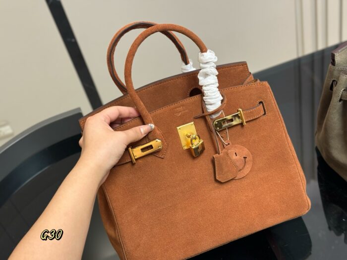 Hermès Bk30 Top-Grain Leather Handbag (Authentic Quality) - Image 9